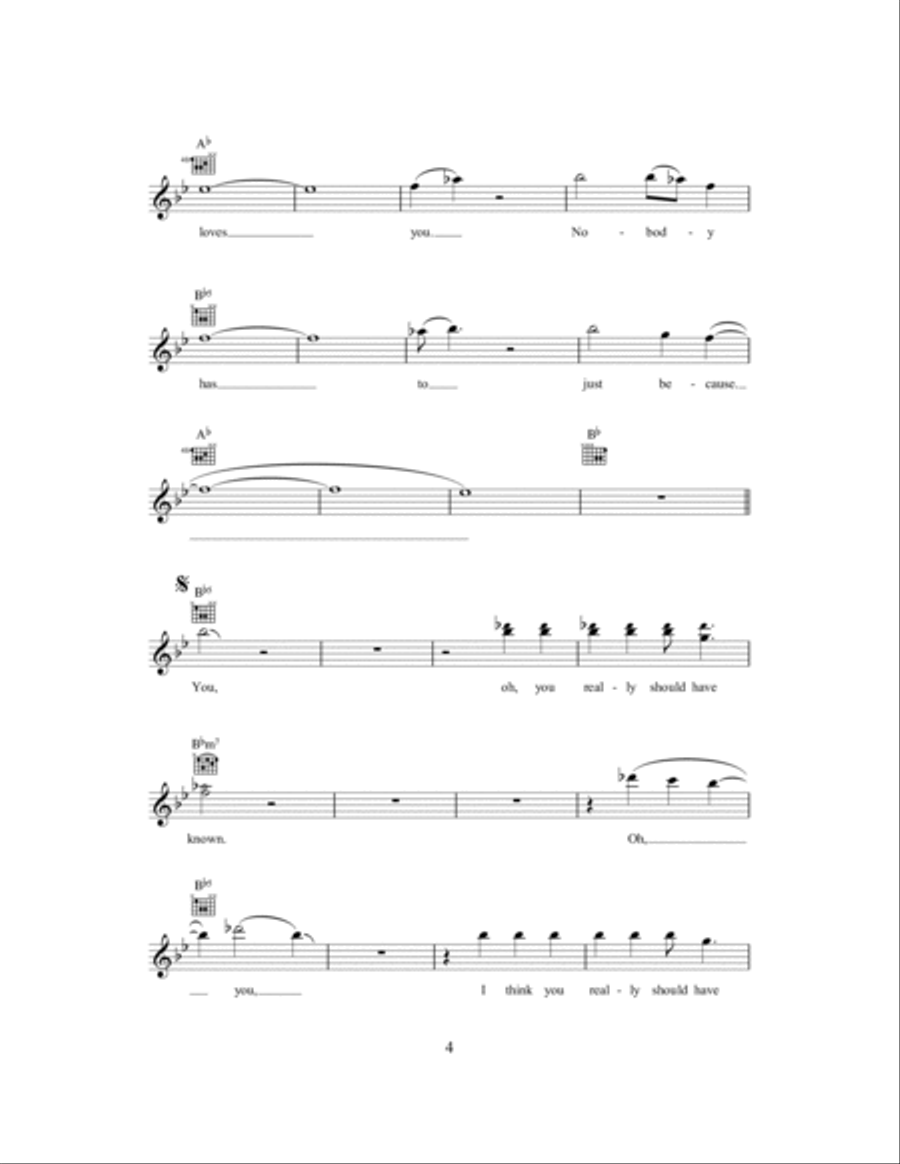 Just Because Piano scores gallery preview page 4