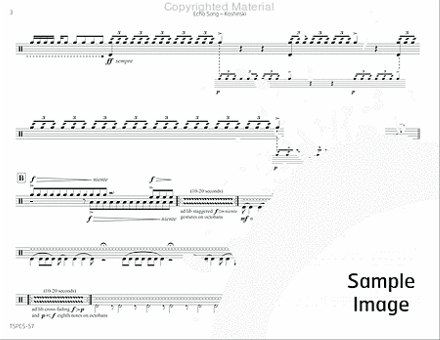 Echo Song Percussion scores gallery preview page 7