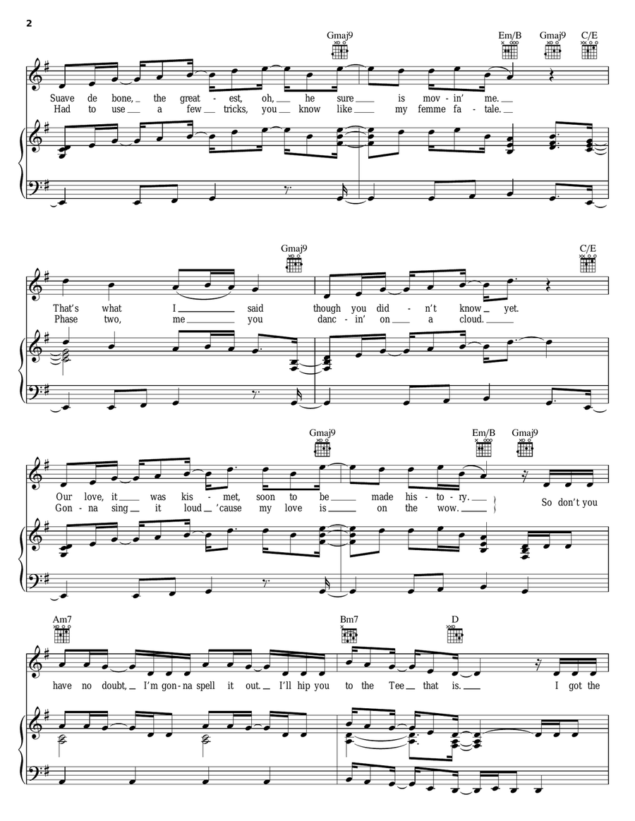 Square Biz Piano, Vocal, Guitar scores gallery preview page 2