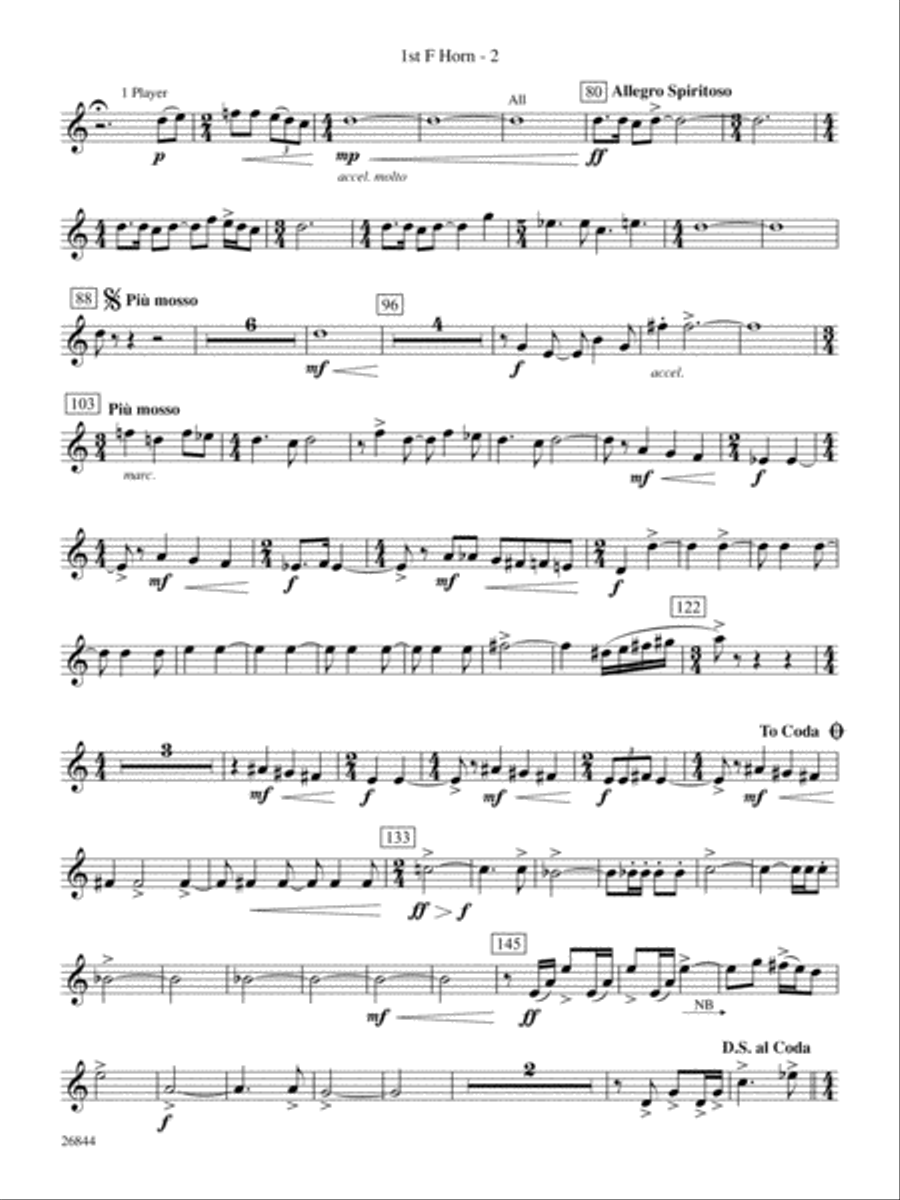 Foundation: 1st F Horn Concert Band scores gallery preview page 2