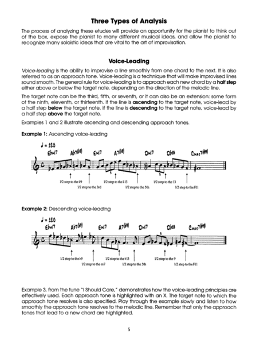 Jazz Etudes for Piano Piano Method scores gallery preview page 17