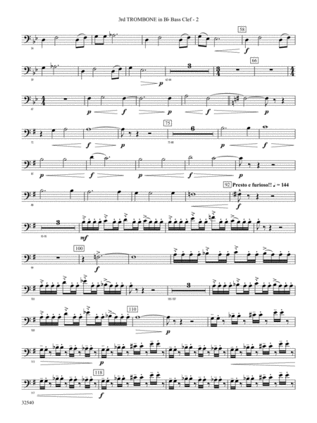 Genesis: (wp) 3rd B-flat Trombone B.C.