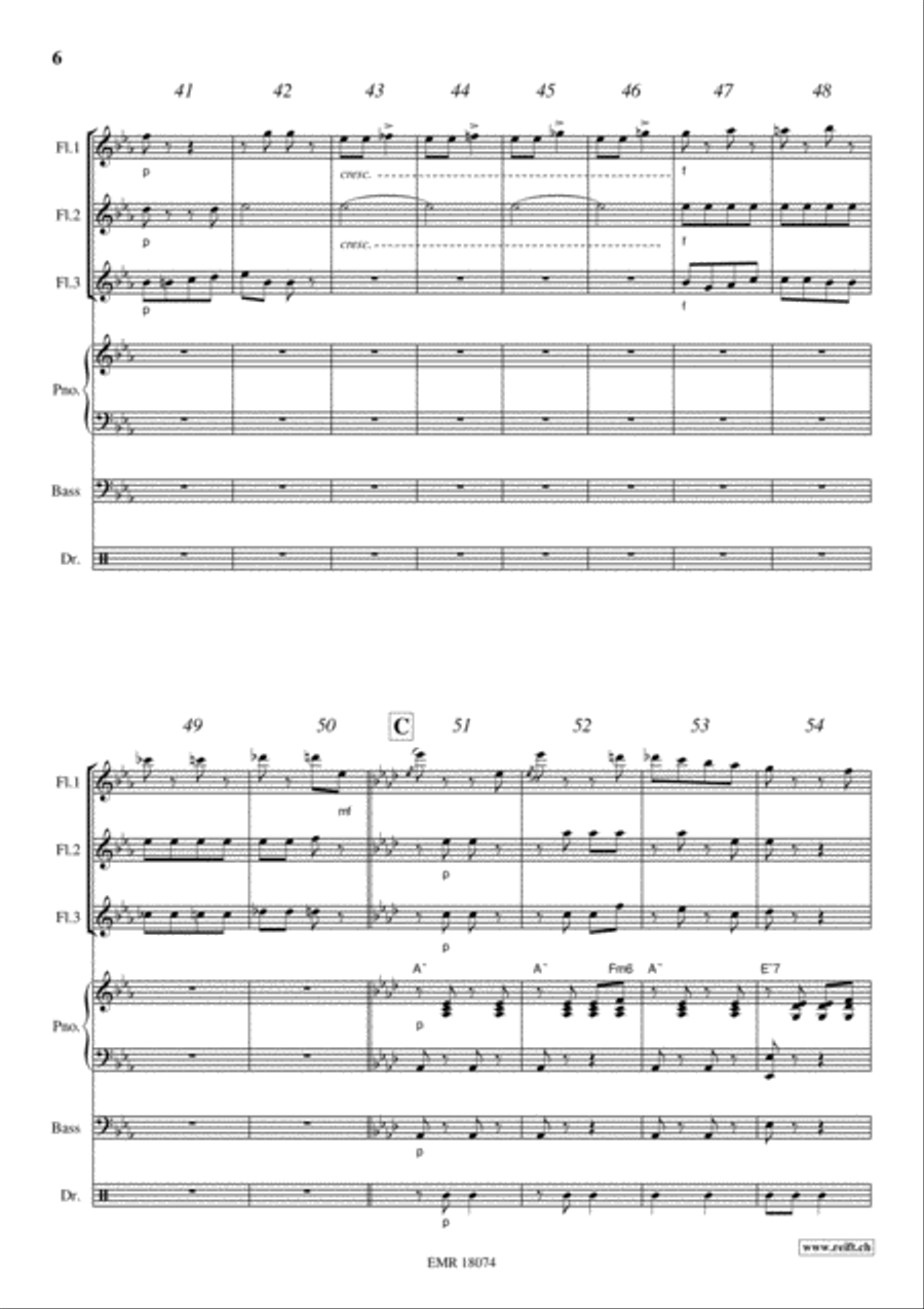 Tritsch-Tratsch Polka Flute scores gallery preview page 6