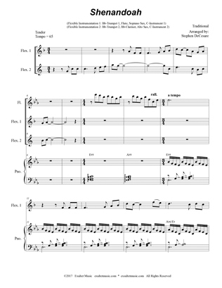 Shenandoah (Duet for Flexible Treble Instrumentation and Piano)