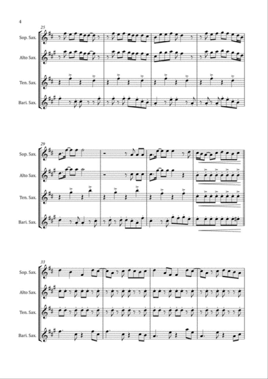 Senorita Woodwind Quartet scores gallery preview page 6