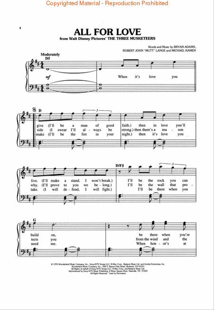 Movie Songs Easy Piano scores gallery preview page 2