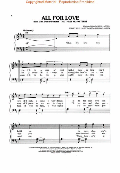 Movie Songs by Various Easy Piano - Sheet Music