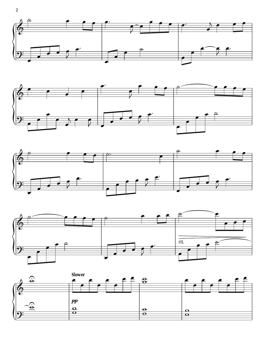 A Heart In The Clouds Piano Solo scores gallery preview page 2