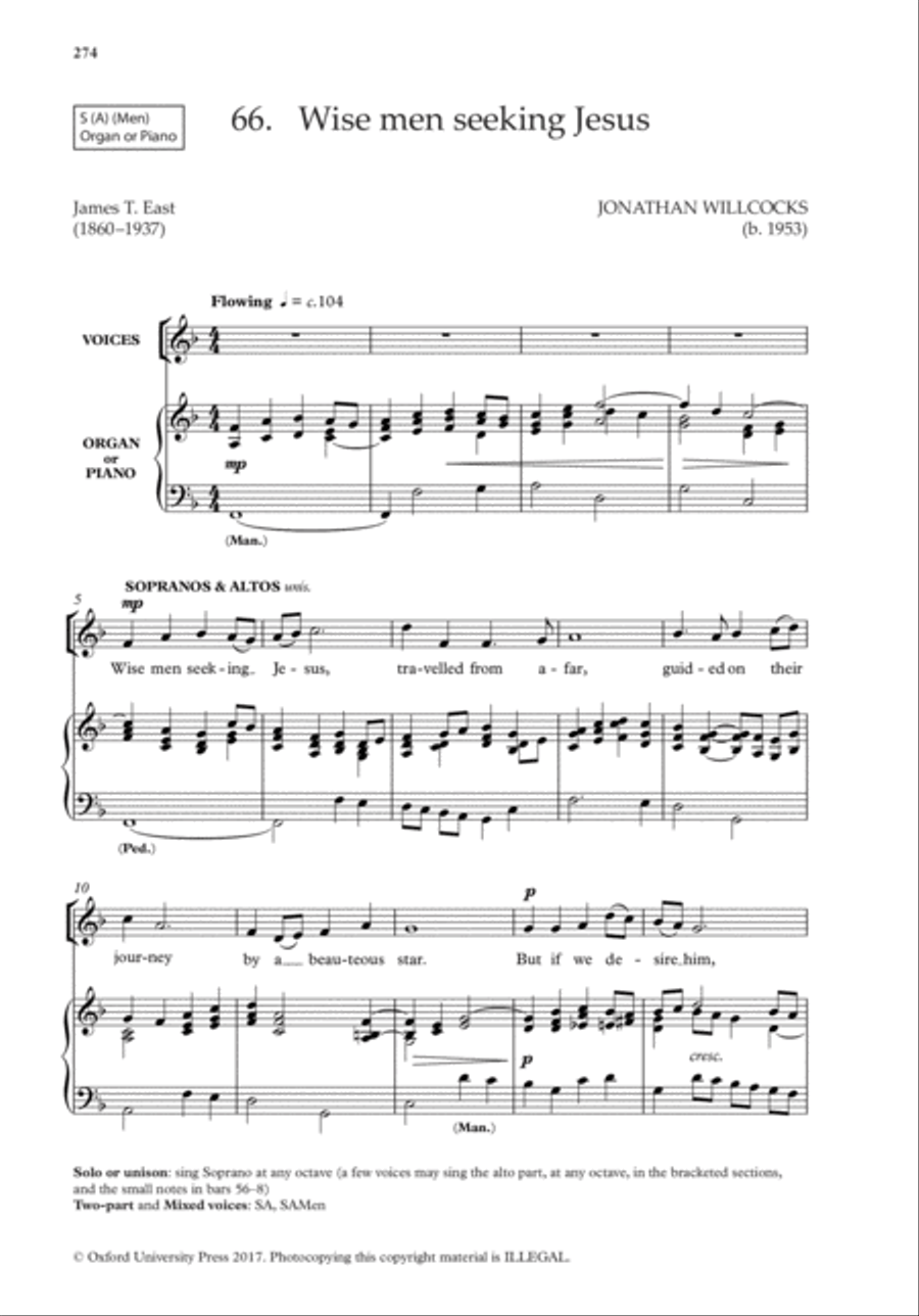 The Oxford Book of Easy Flexible Anthems Choir scores gallery preview page 33