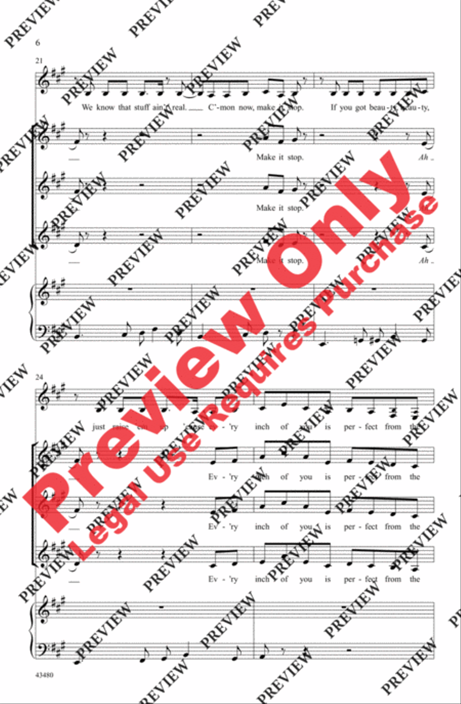 All About That Bass - SoundTrax CD (CD only) Choir scores gallery preview page 6