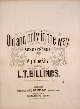 Book cover for Old and Only in the Way. Song & Chorus