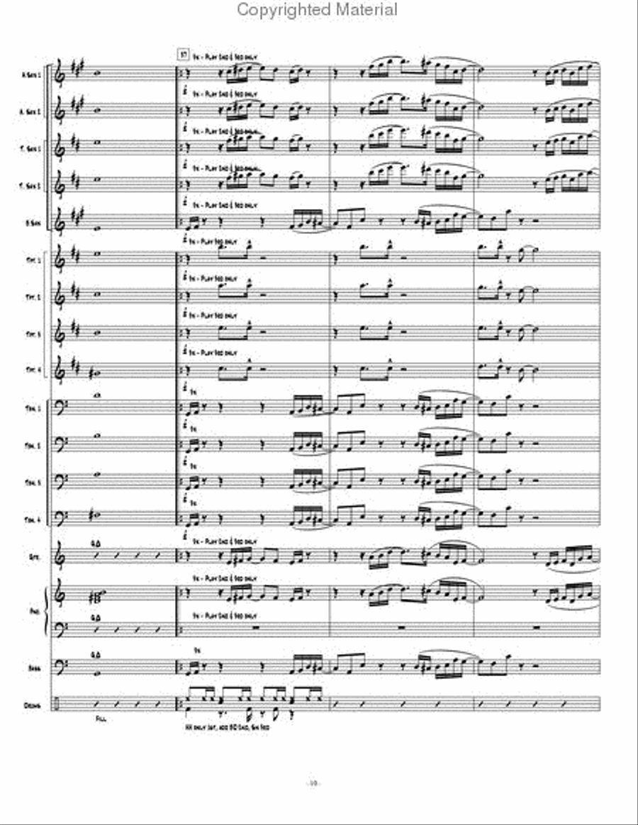 New Beginning, A Jazz Ensemble scores gallery preview page 11