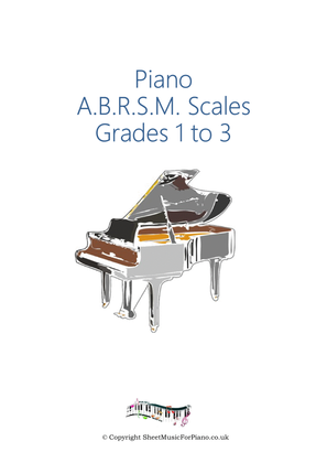 Scales Grades 1 to 3 for ABRSM Piano