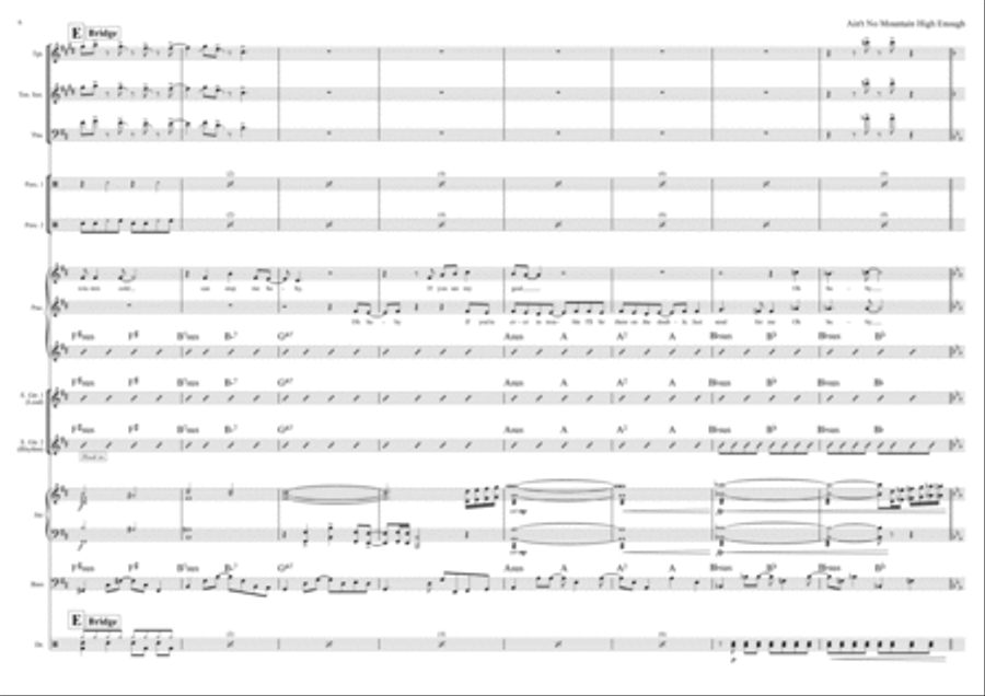 Ain't No Mountain High Enough Jazz Ensemble scores gallery preview page 6