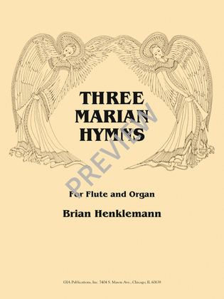 Book cover for Three Marian Hymns for Flute and Organ