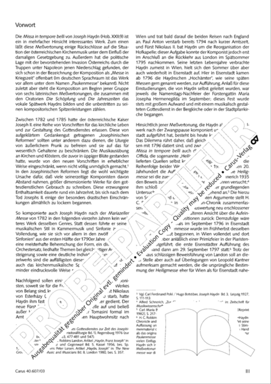 Mass in time of war (Missa in tempore belli) 4-Part scores gallery preview page 4