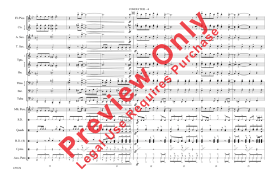Light My Fire Marching Band scores gallery preview page 5