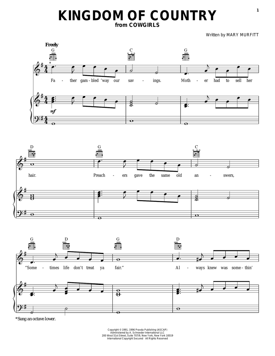 Kingdom Of Country Guitar scores gallery preview page 1