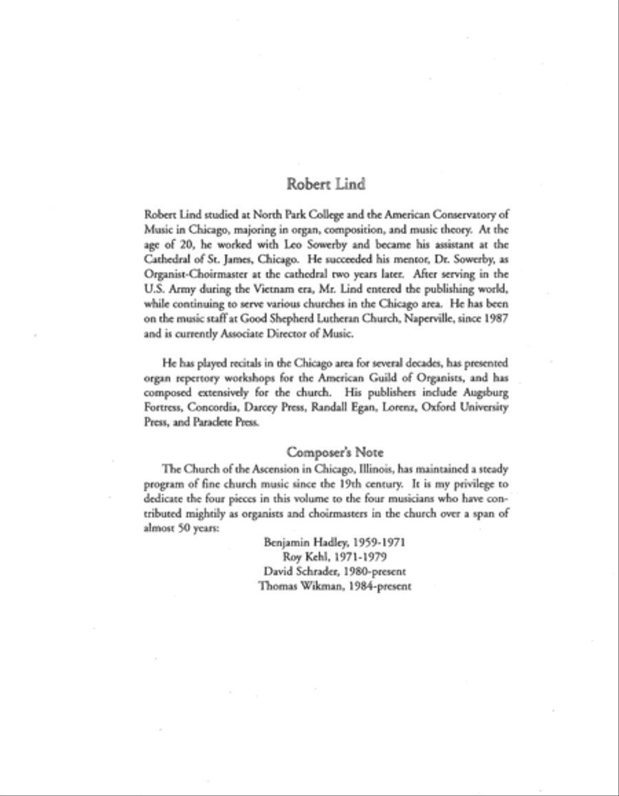 Four Hymn Voluntaries: Crucifer, Darwall's 148th, Gonfalon Royal, Lauda Anima Organ scores gallery preview page 3
