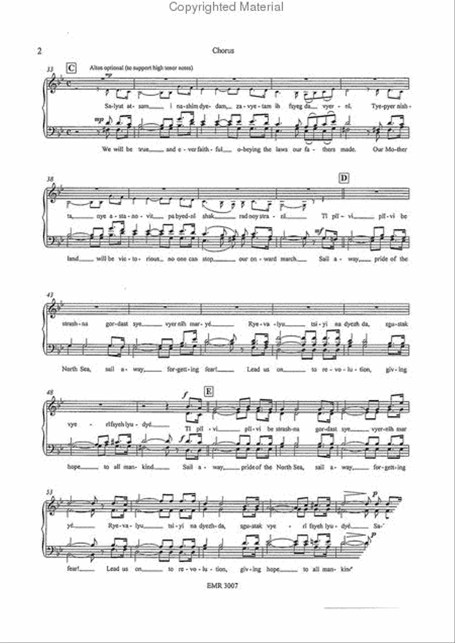 Hymn To Red October 4-Part scores gallery preview page 4