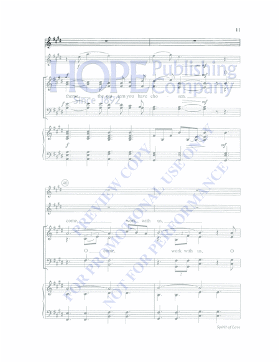 Spirit of Love 4-Part scores gallery preview page 11