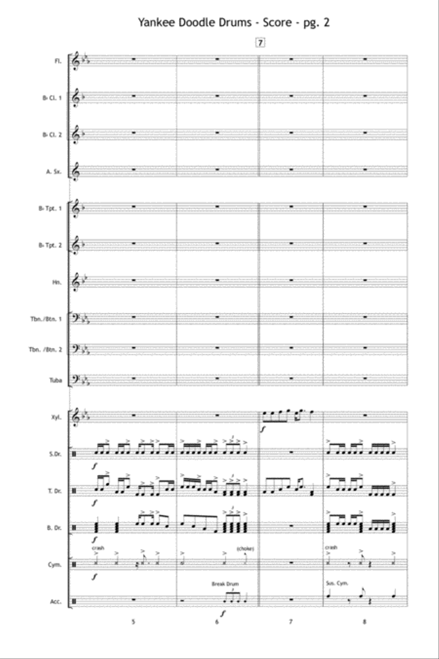 Yankee Doodle Drums Marching Band scores gallery preview page 3