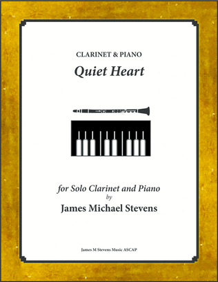 Book cover for Quiet Heart - Clarinet & Piano