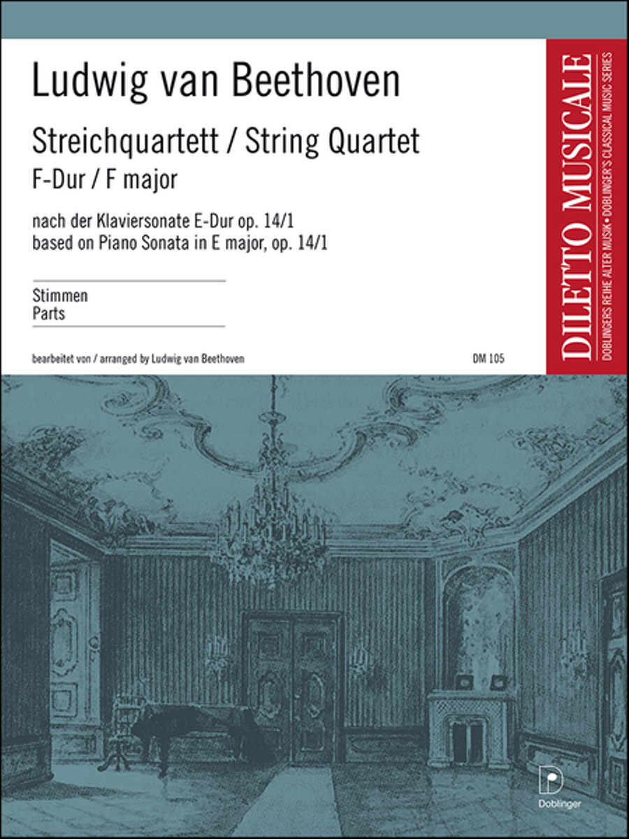 Streichquartett F-Dur nach op. 14 / 1 String Quartet scores gallery preview page 1