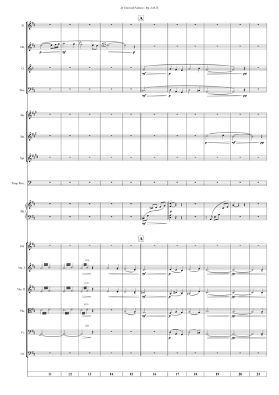 An emerald fantasy Chamber Orchestra scores gallery preview page 4