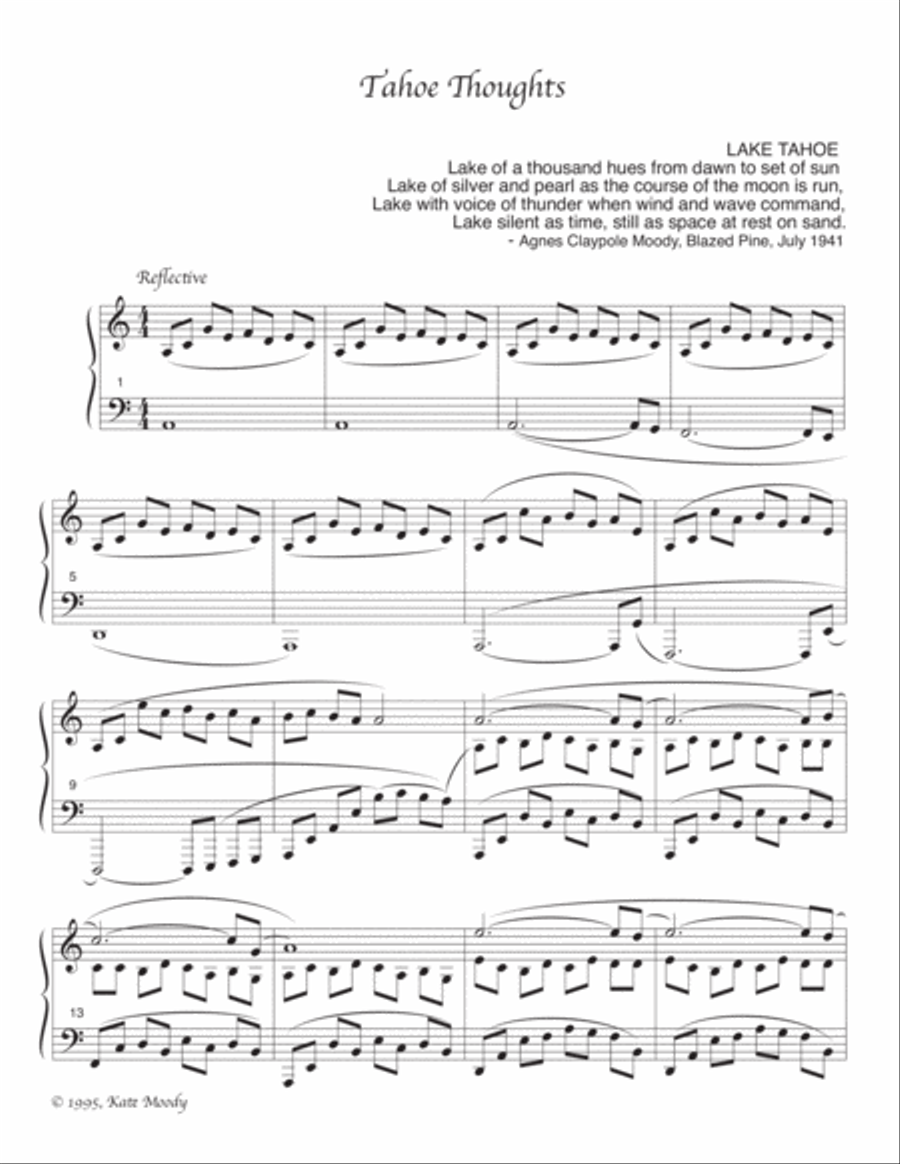 Tahoe Thoughts Piano Solo scores gallery preview page 2