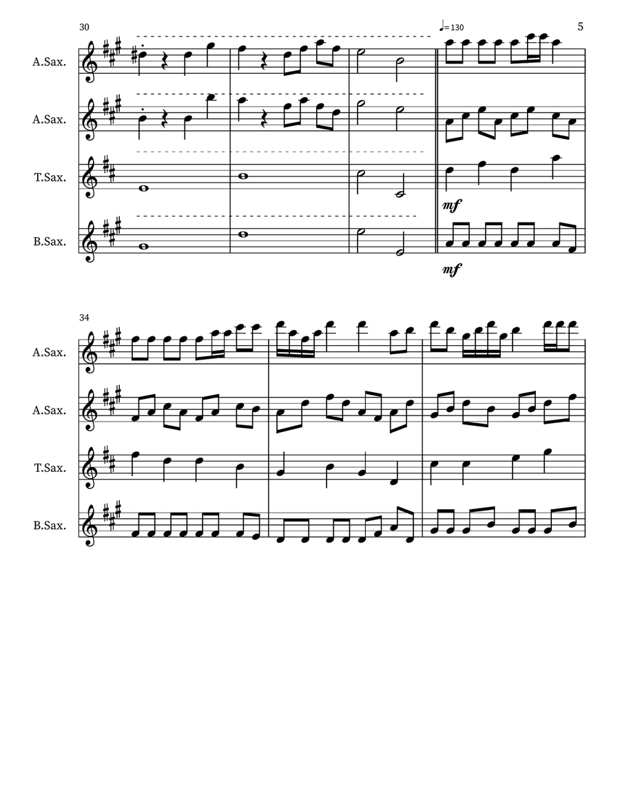 Terry's Day Off Small Ensemble scores gallery preview page 5