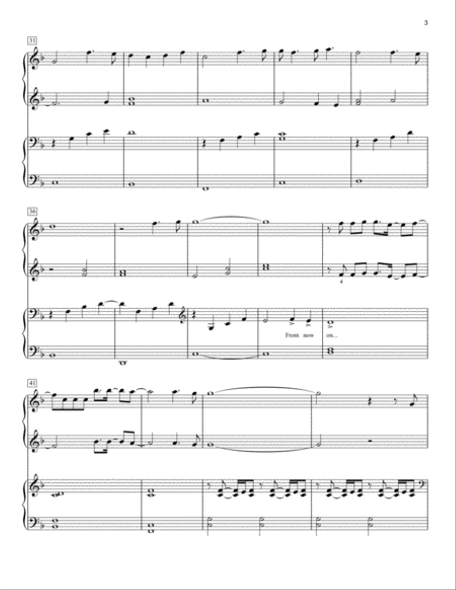 From Now On (from The Greatest Showman) Piano scores gallery preview page 3