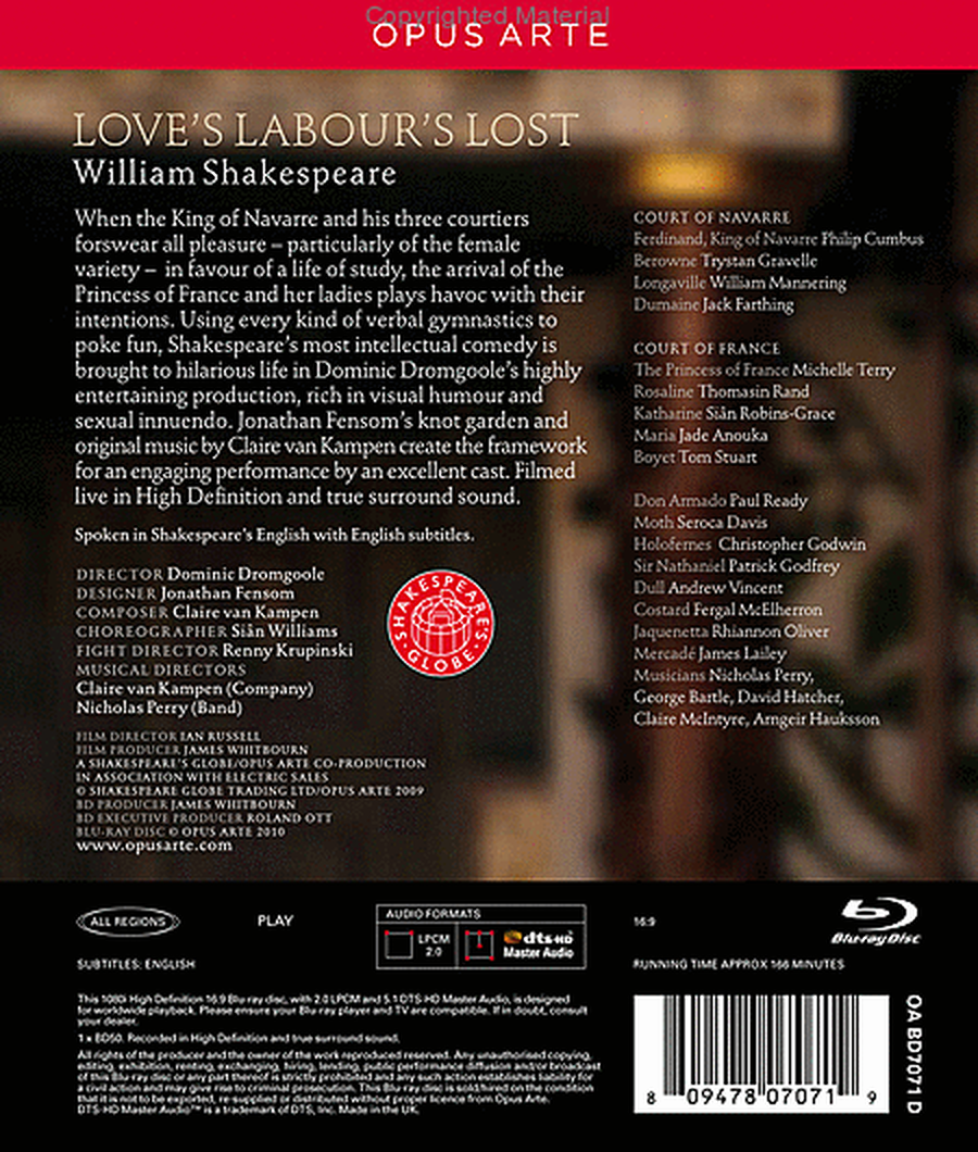 Love's Labour's Lost (Blu-Ray)