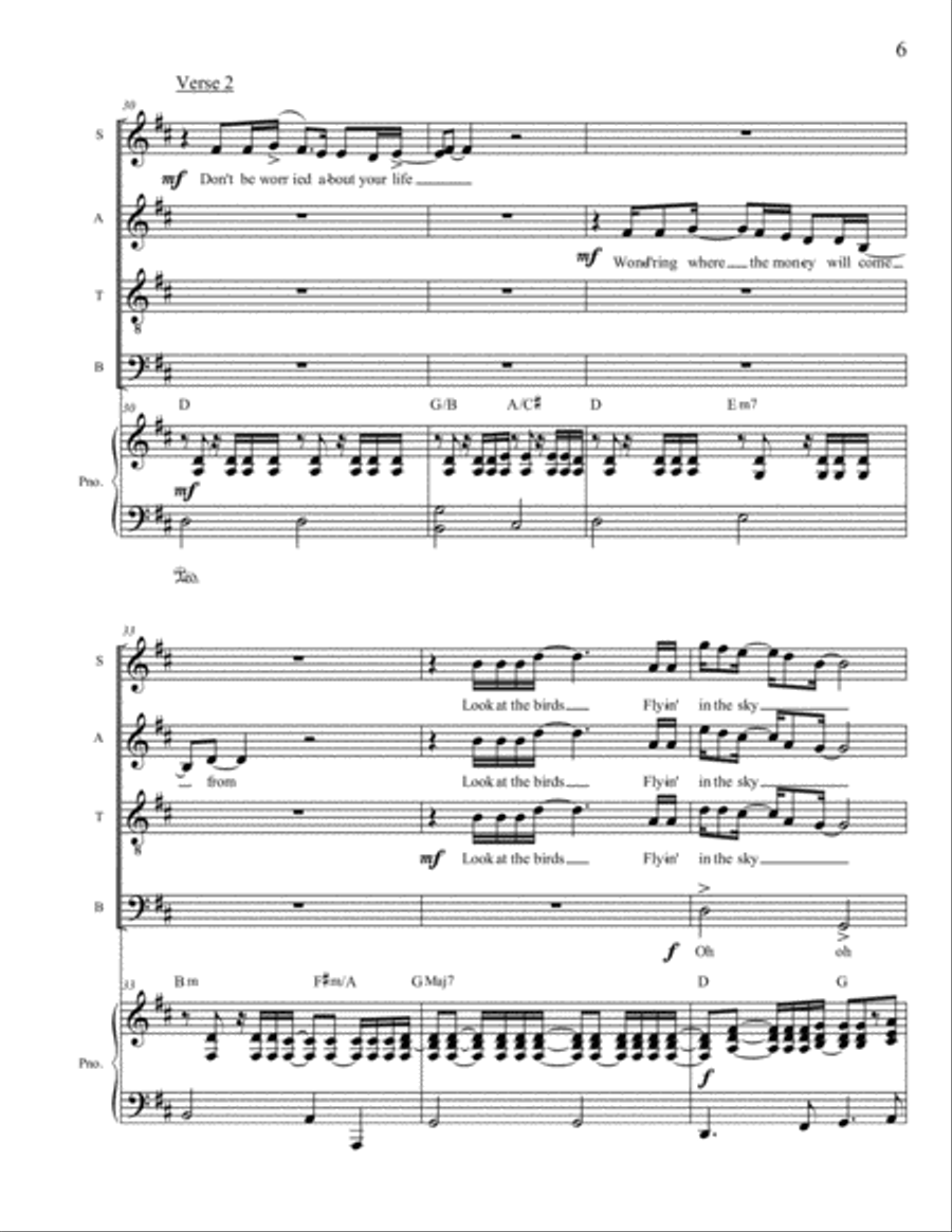 Cast Your Cares On Him 4-Part scores gallery preview page 6