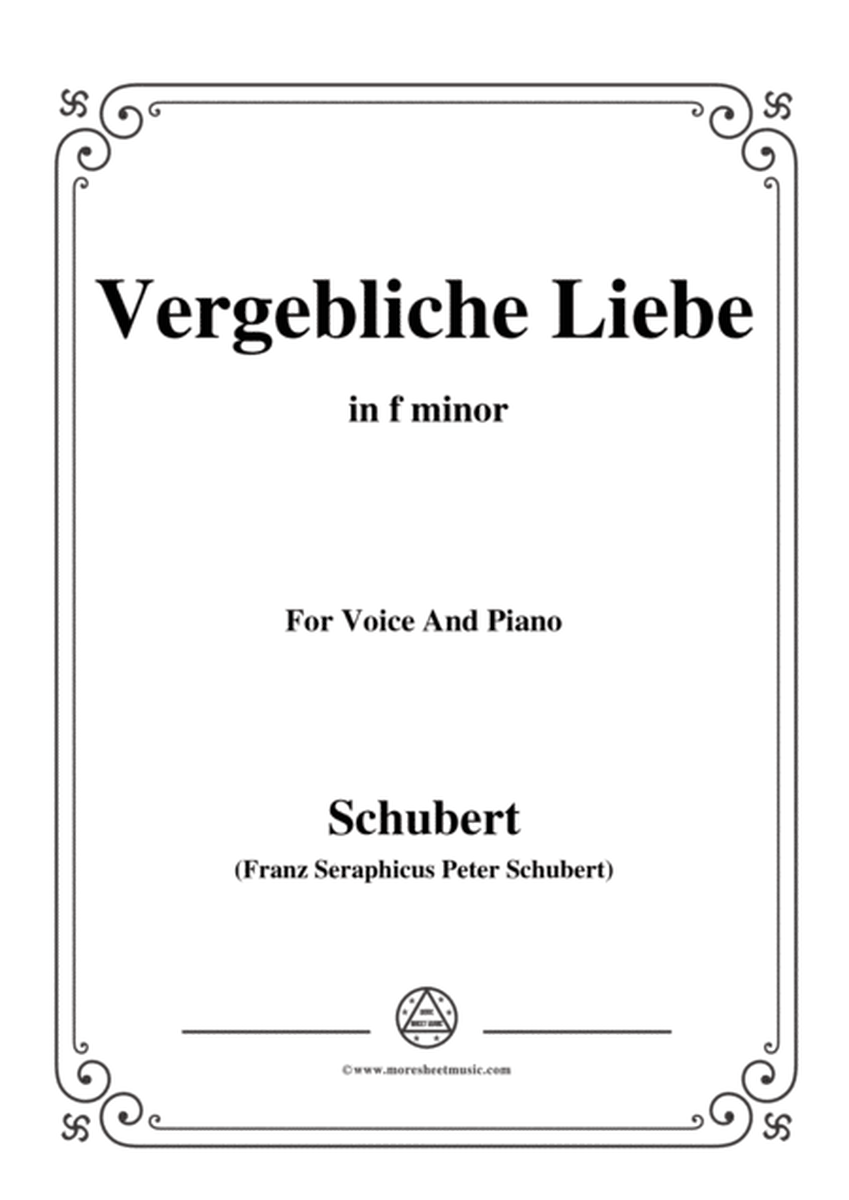 Schubert-Vergebliche Liebe,Op.173 No.3,in f minor,for Voice&Piano image number null