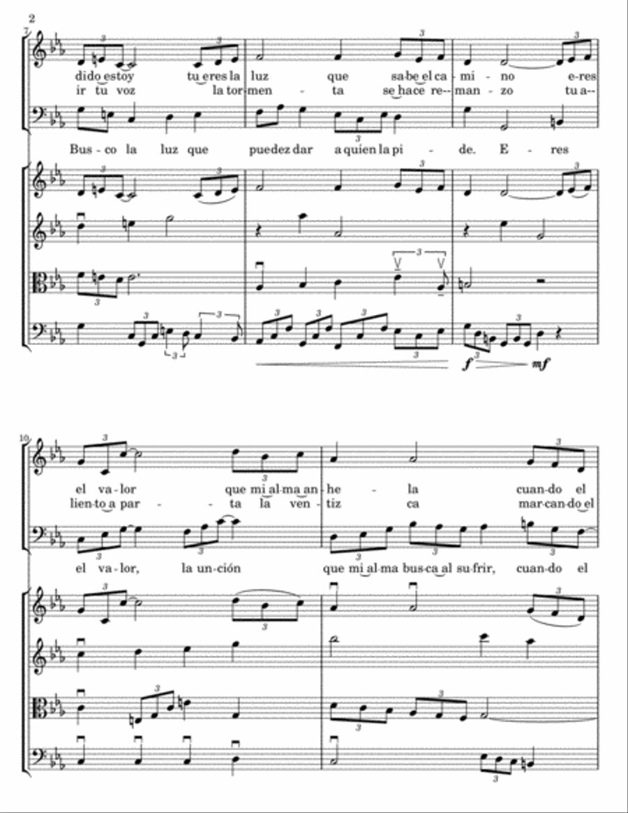 Oh Señor String Quartet scores gallery preview page 2