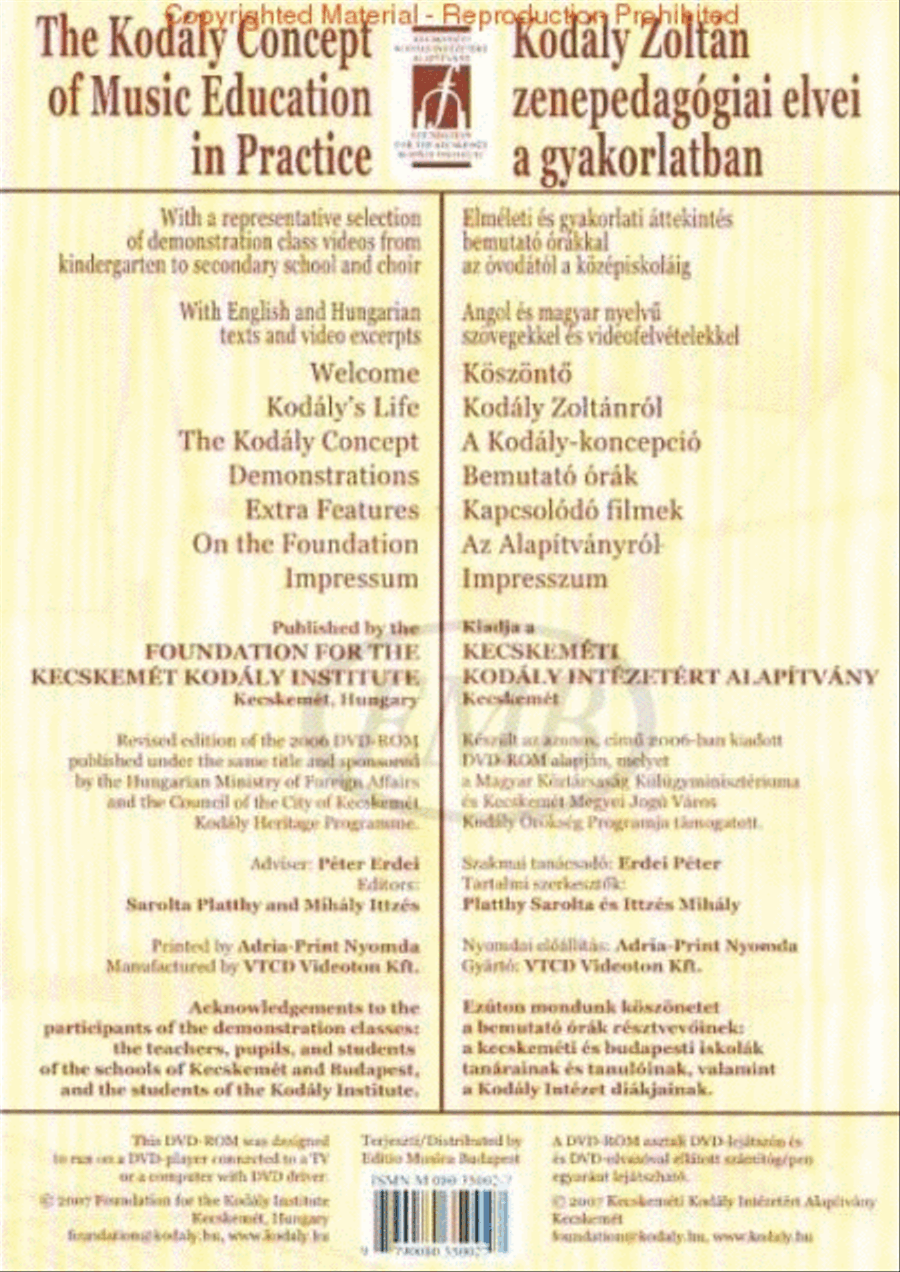 The Kodály Concept of Music Education in Practice DVD-ROM scores gallery preview page 2