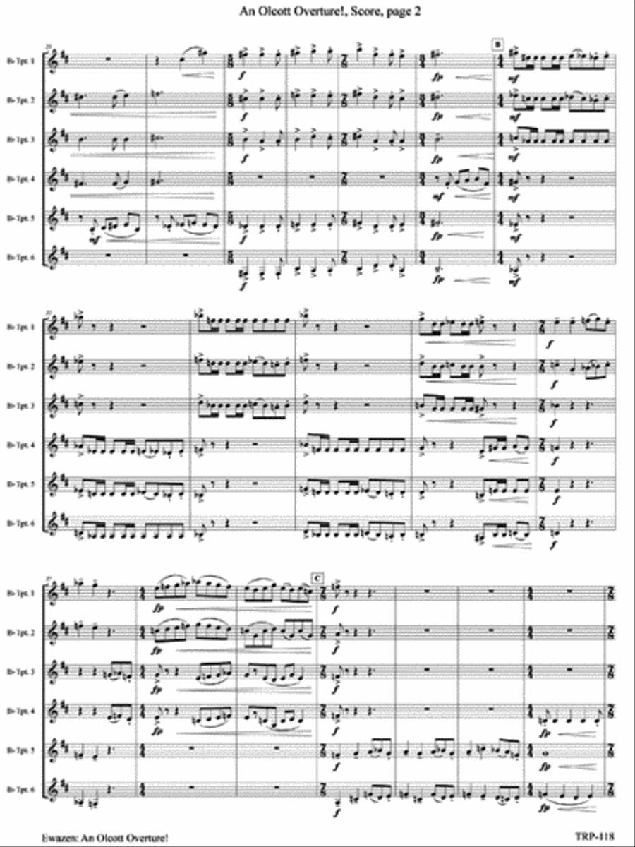 An Olcott Overture! Small Ensemble scores gallery preview page 3