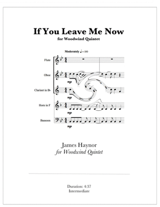 Book cover for If You Leave Me Now