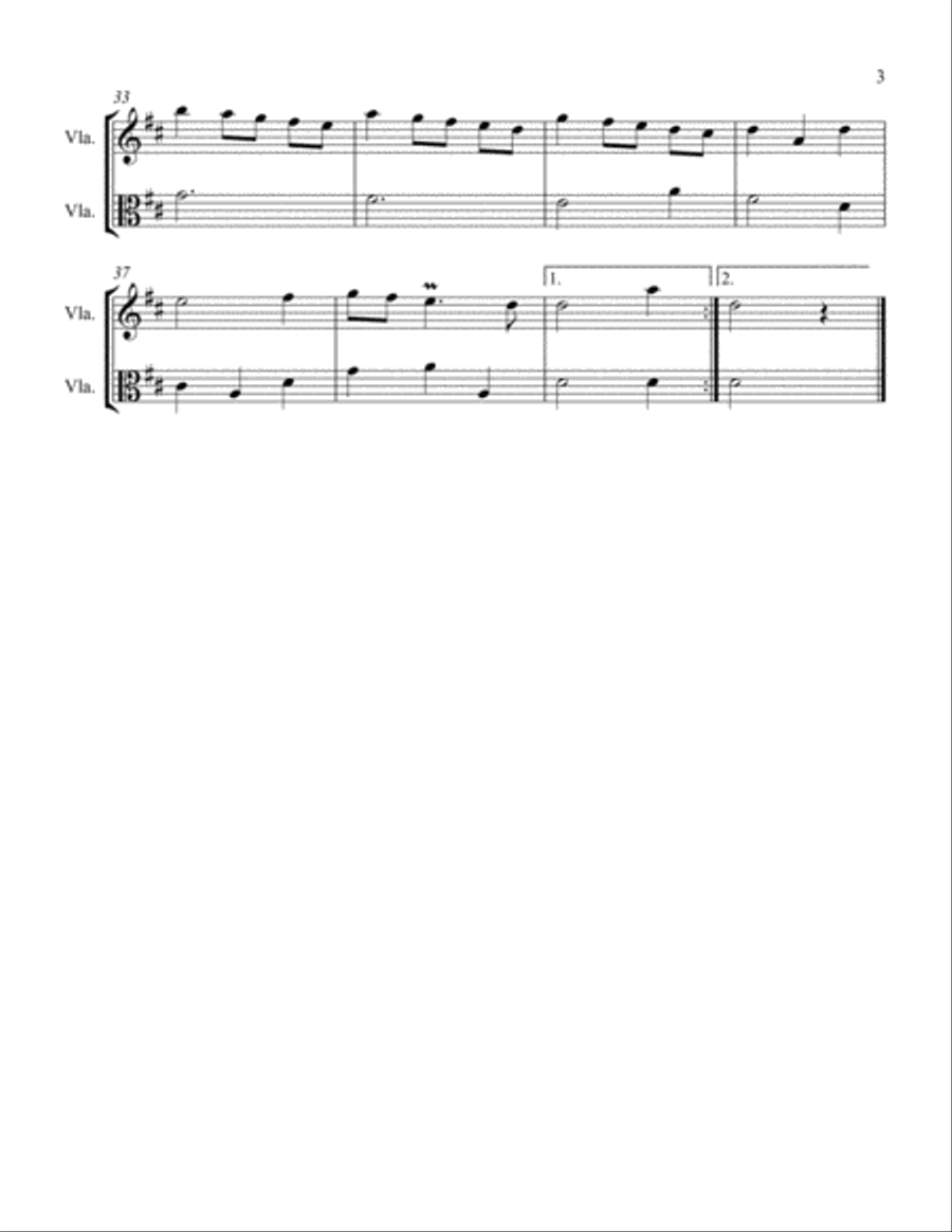 Passapied Passapied String Duet scores gallery preview page 3