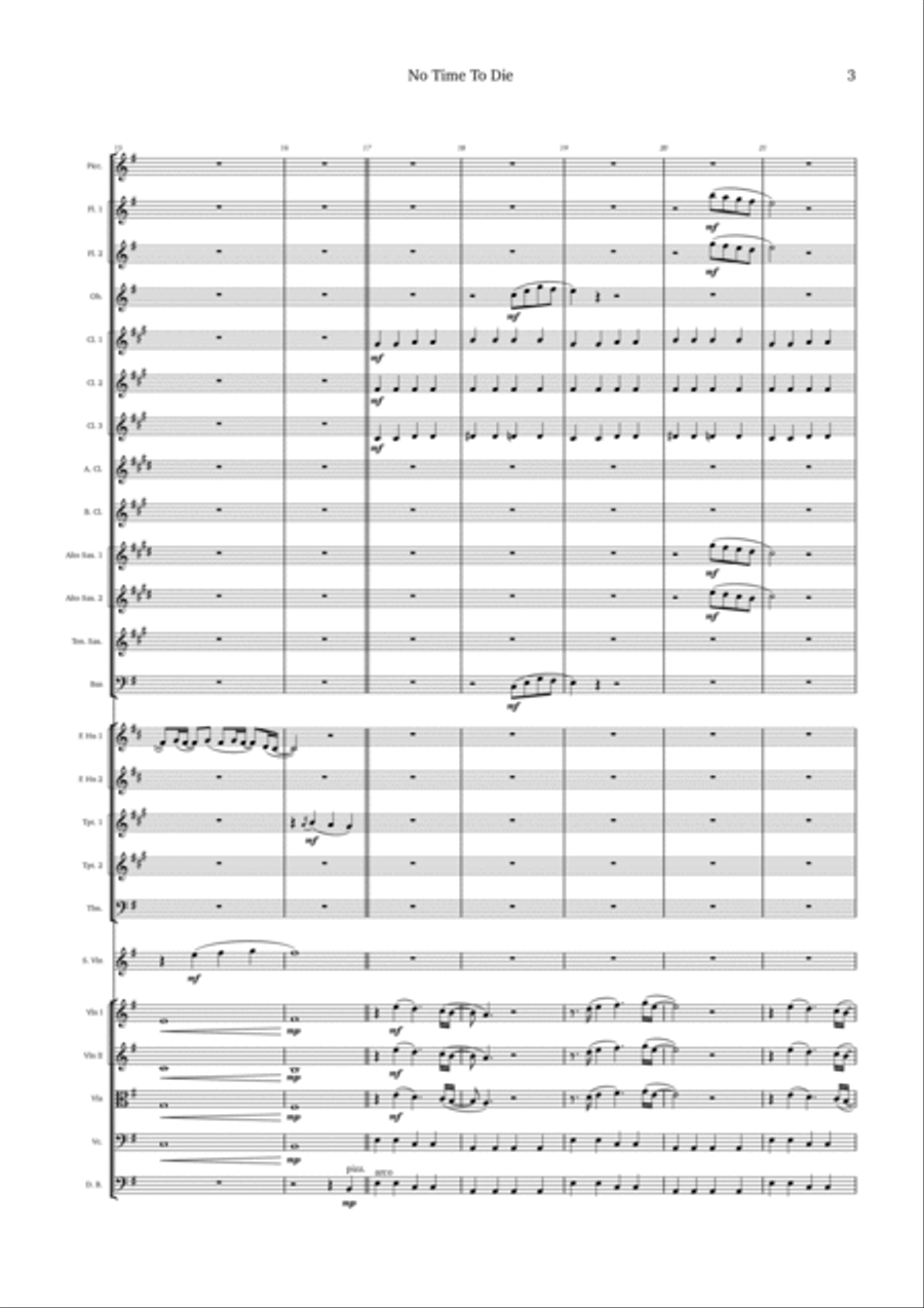 No Time To Die Full Orchestra scores gallery preview page 3