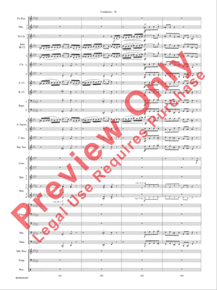 Overture 1812 Overture 1812 Concert Band scores gallery preview page 19