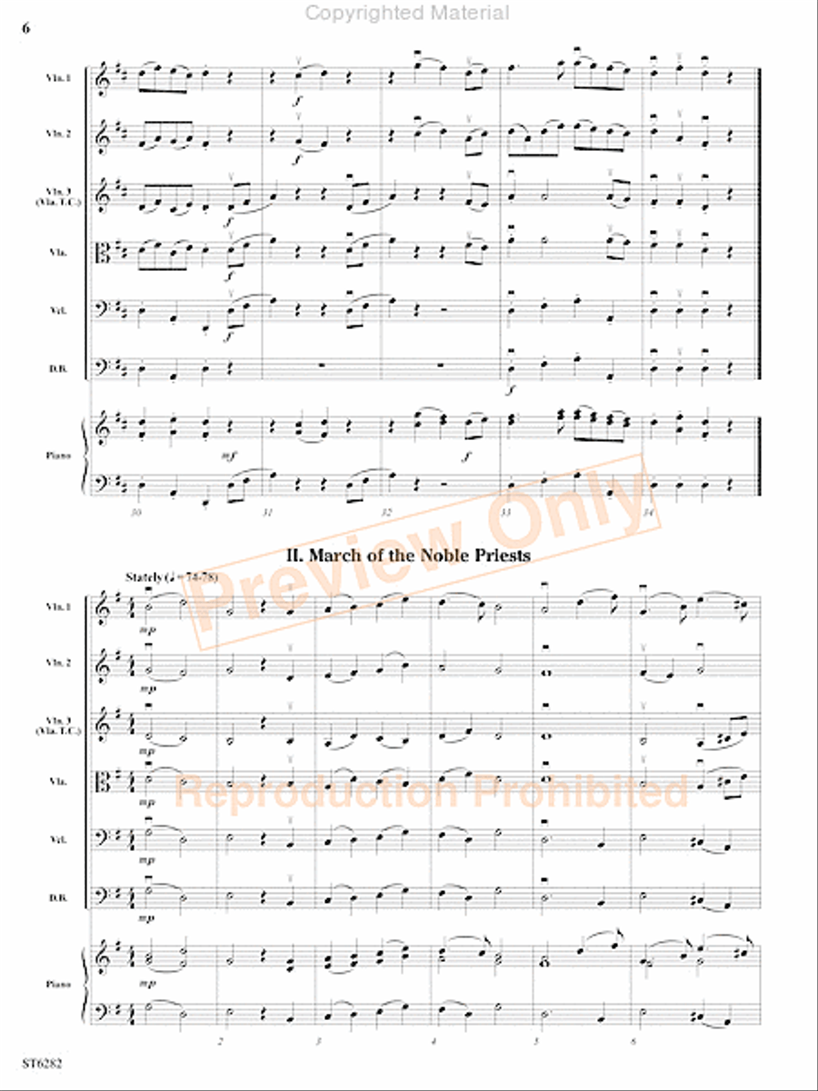 Suite from the Magic Flute String Orchestra scores gallery preview page 7