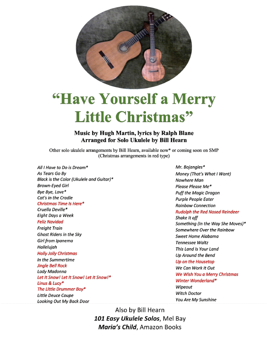 Have Yourself A Merry Little Christmas Ukulele scores gallery preview page 1