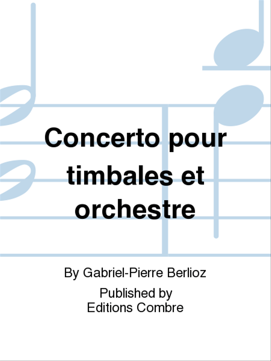 Concerto pour timbales et orchestre Piano Accompaniment scores gallery preview page 1