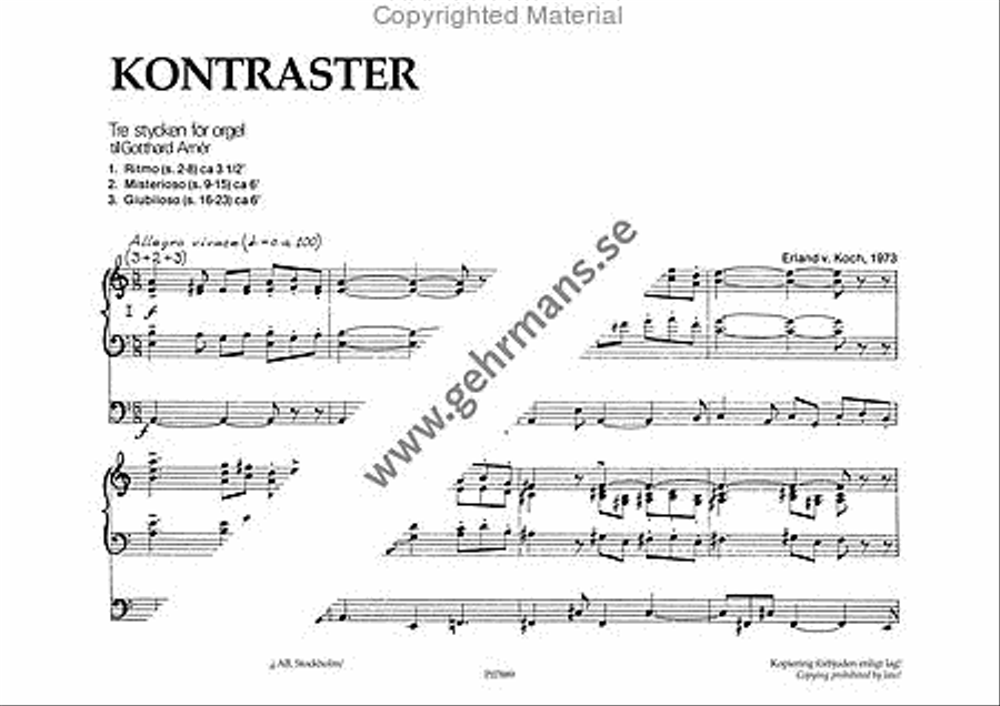 Kontraster Organ Solo scores gallery preview page 2