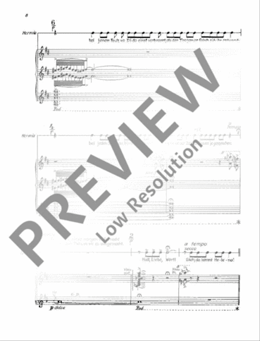 Ein Sommernachtstraum Choir scores gallery preview page 13