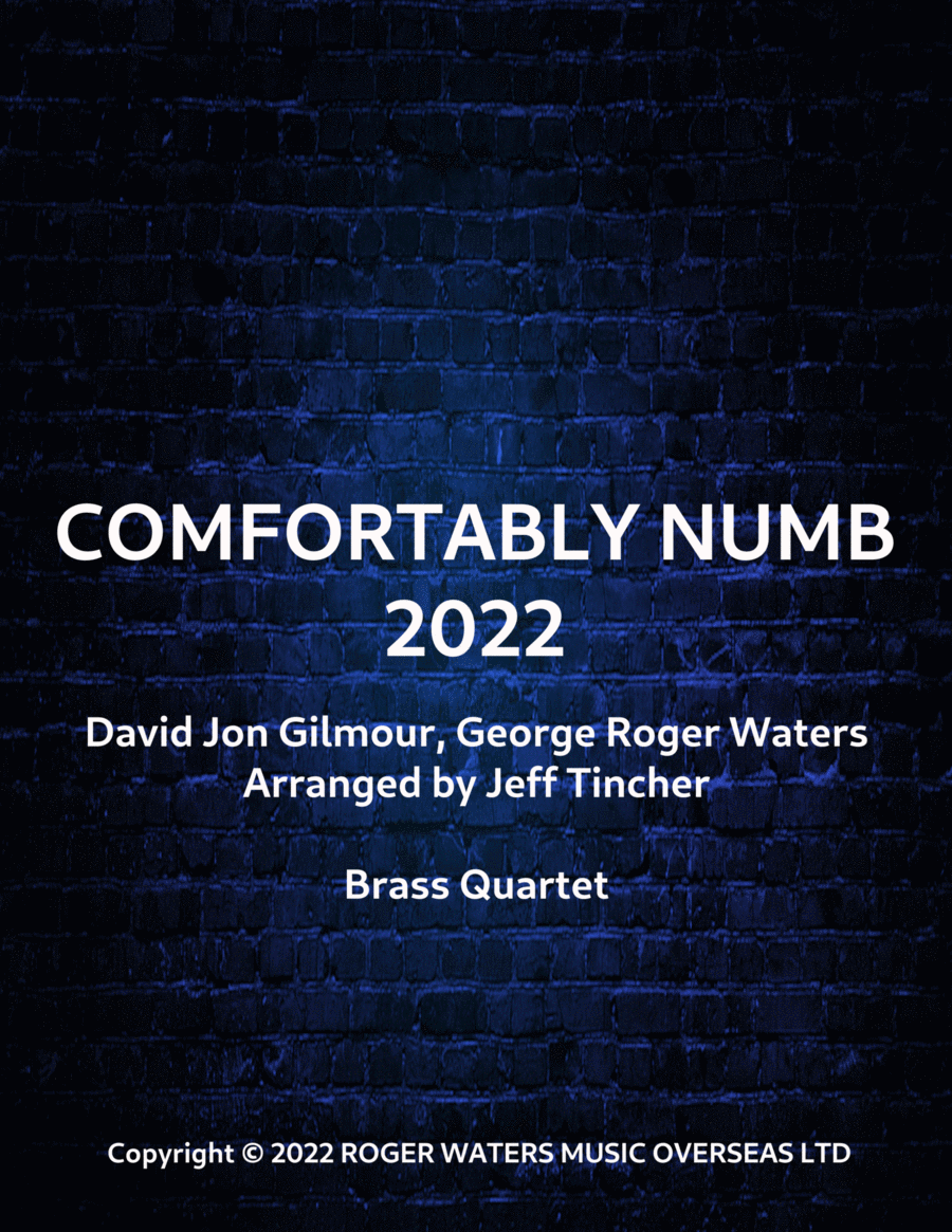 Comfortably Numb 2022 Brass Ensemble scores gallery preview page 1