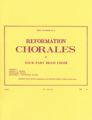 Book cover for Reformation Chorales (quartet-brass)