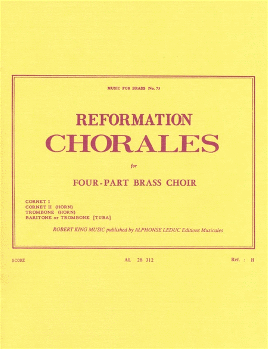 Reformation Chorales (quartet-brass)